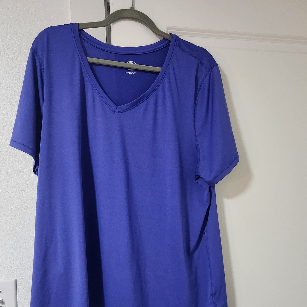Vibrant Blue V-Neck T-Shirt